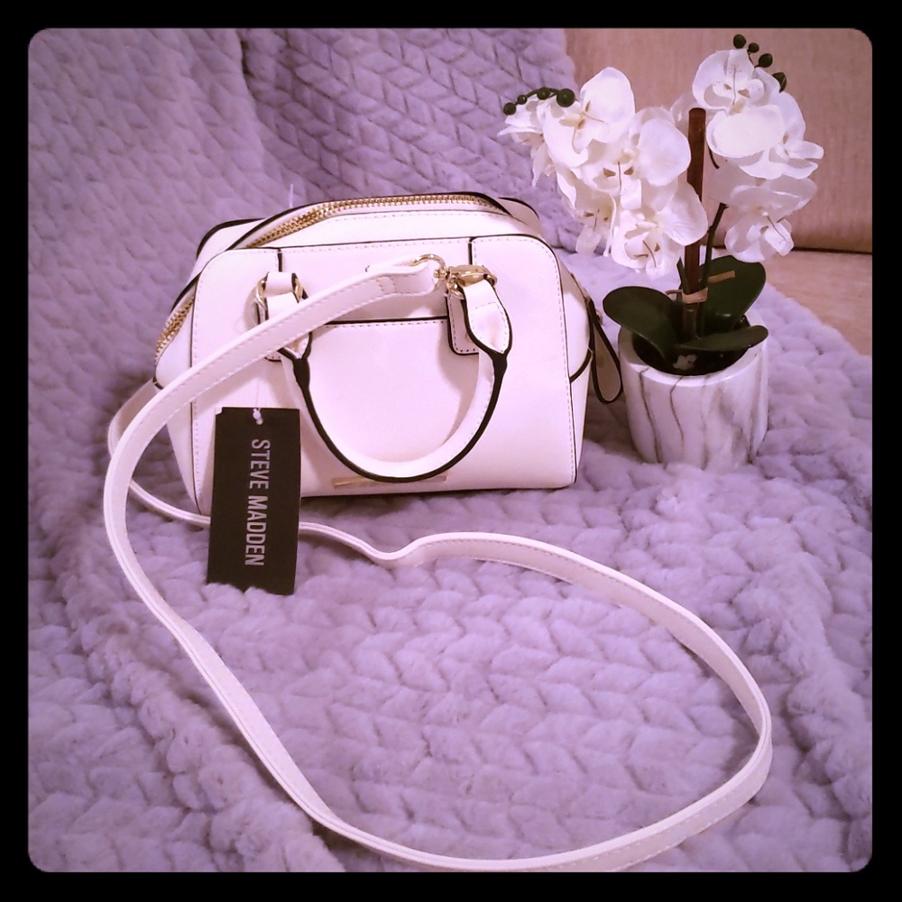 New W/Tags Steve Madden White Mini Crossbody Bag